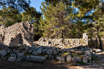 Ruins of Phaselis in Turkey