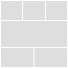 Obraz premium Gray mood board template on white background