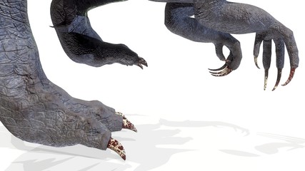 Fototapeta premium animal, indominus rex of backgorund, 3d render