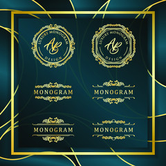 Luxury design set for wedding and decoration