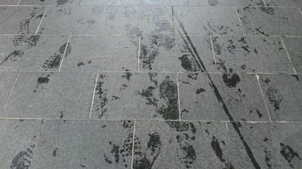 Obraz premium 足跡