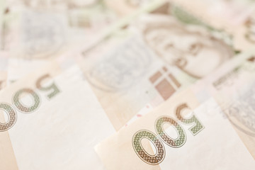 Ukrainian national currency bills. Ukrainian Money.