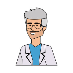 professional doctor avatar character