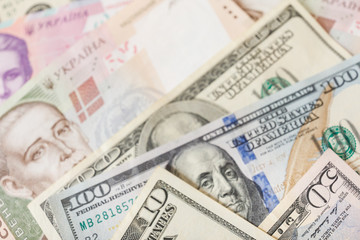 Cash money. Close up finance background. Euro Money.