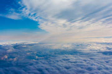 Aereal view of cloudy sky