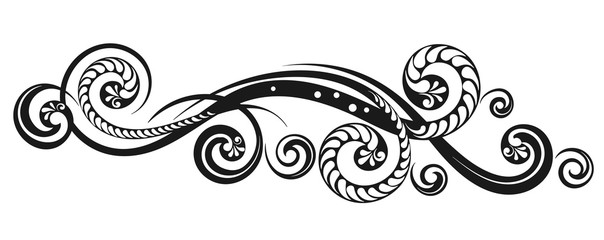 Vintage decorative calligraphic element