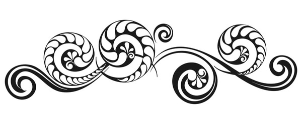 Vintage decorative calligraphic element