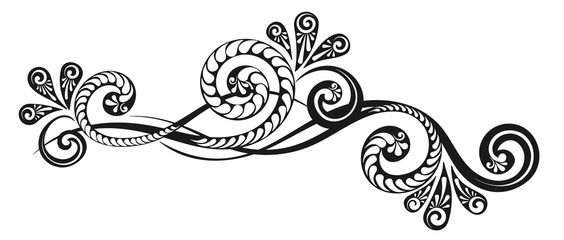 Vintage decorative calligraphic element