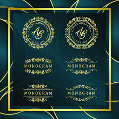 Luxury design set for wedding and decoration