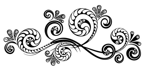 Vintage decorative calligraphic element