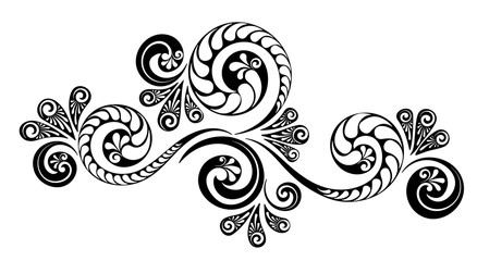 Vintage decorative calligraphic element