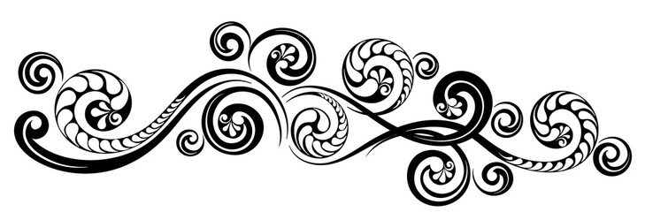 Vintage decorative calligraphic element