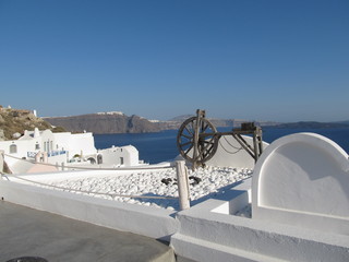 Romantic view Santorini