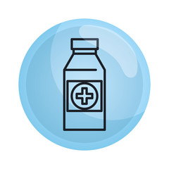 bottle drugs isolated icon