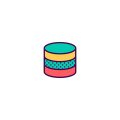 Database icon design. Essential icon vector design