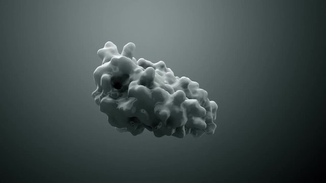 3d illustration protein or enzyme