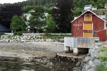 Fototapeta na wymiar Fähre in Kvanne, Norwegen