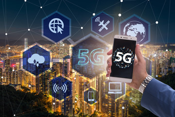 5g concept of internet connection technology