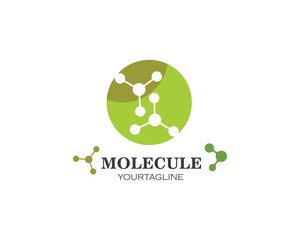 molecule logo vector illustration design