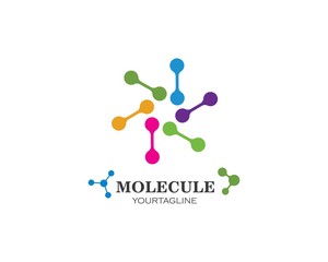 molecule logo vector illustration design