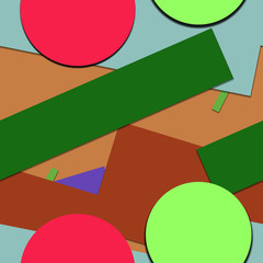 Flat material design - Creative vector trend seamless