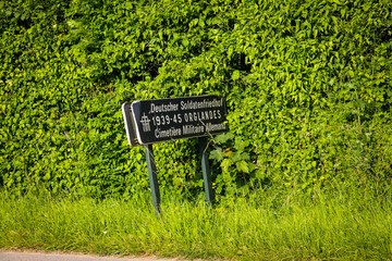 Orglandes,Normandy, France; 4 June 2014: Orglandes Cemetery. German cemetery in Normandy for German...