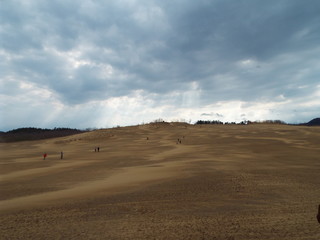 Fototapeta na wymiar Japan Tottori sakyu Sand dune