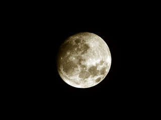 Moon surface / The Moon is an astronomical body that orbits planet Earth and is Earth's only permanent natural satellite