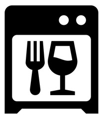 Dishwasher Kitchen Appliance Vector Icon