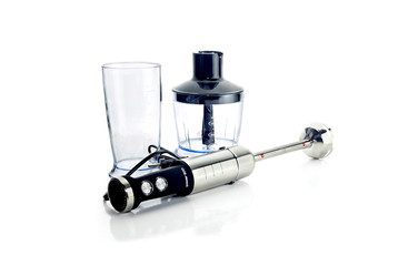 Kitchen equipment. New blender isolated close-up