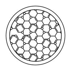 Fototapeta premium molecular structure science icon