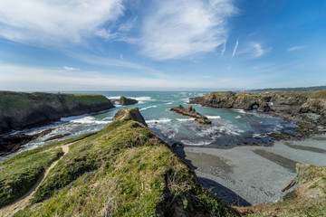 Naklejka premium Road Trip Exploring the North Coast of California on Hwy 1 heading to Mendocino and Fort Bragg from San Francisco