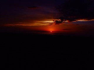 sunset at sea