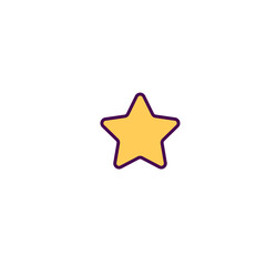 Star icon design. Essential icon vector design