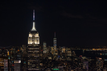 Fototapeta na wymiar ニューヨークの夜景