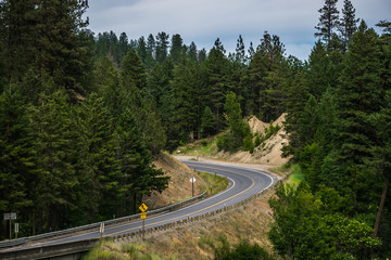 nature and landscapes in spokane reservation near spokane columbia  river