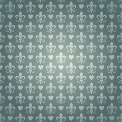 Retro floral pattern with flowers