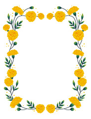 Marigold vertical frame.