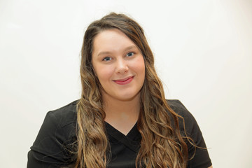 Healthcare professional, female nurse on white background