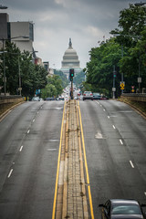 Capitol building in washington DC in spring