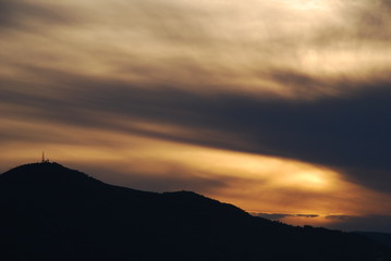 Sunset in the mountains
