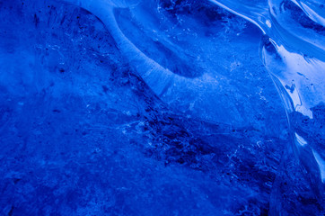 close up of ice in sea cave Iceland