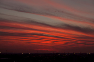 A crazy sunset in Israel Views of the Holy Land
