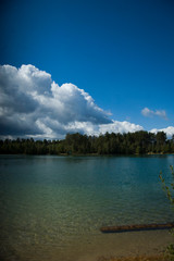 lake and blue sky