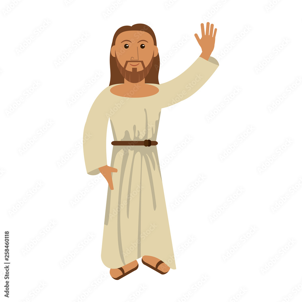 Wall mural jesuschrist man cartoon