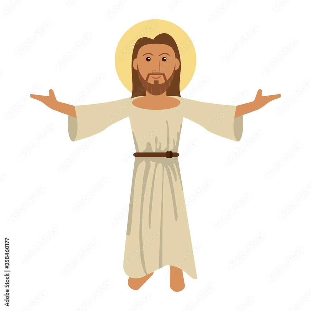 Wall mural jesuschrist man cartoon