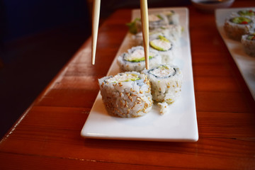 Sushi plate