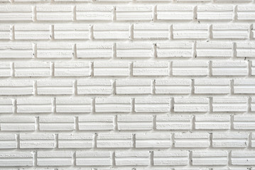 White brick wall for background