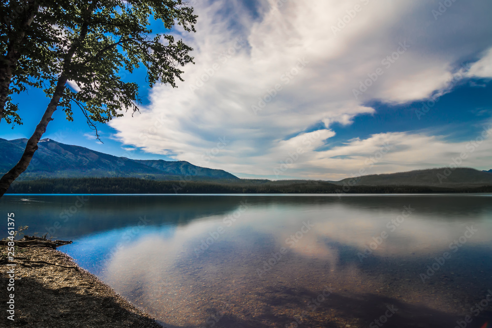 Wall mural lake mcdonald glacier national park