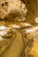 Pathway underground cave in forbidden cavers near sevierville tennessee